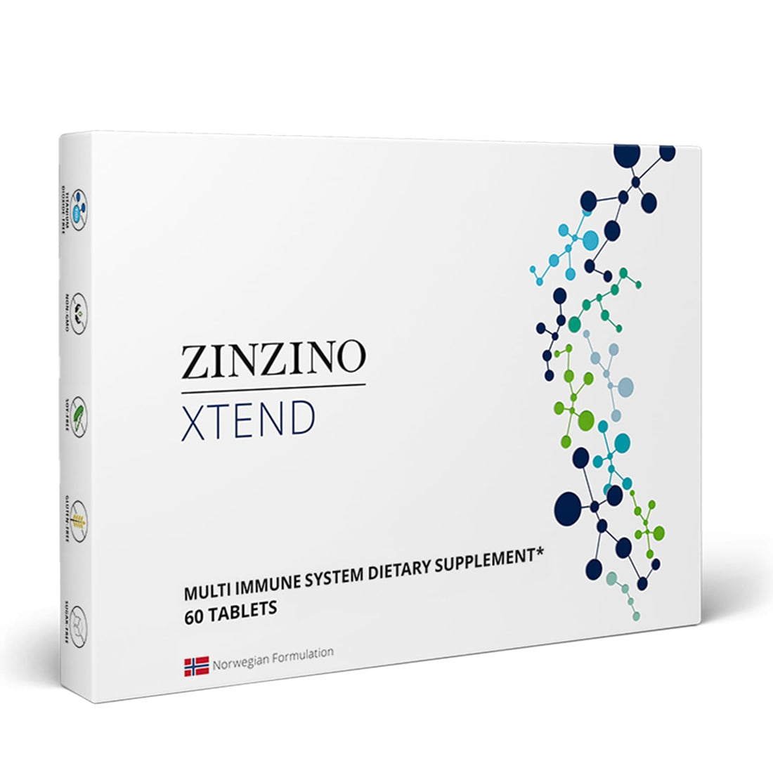 Zinzino - Xtend, Immune Supplement with 23 Essential Vitamins and Minerals, Complements BalanceOil+ - 60 Tablets