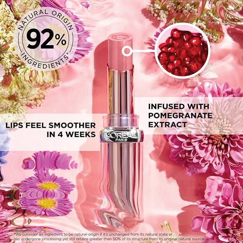 L'Oreal Paris Glow Paradise Hydrating Balm-in-Lipstick with Pomegranate Extract, Pastel Exaltation, 0.1 Oz