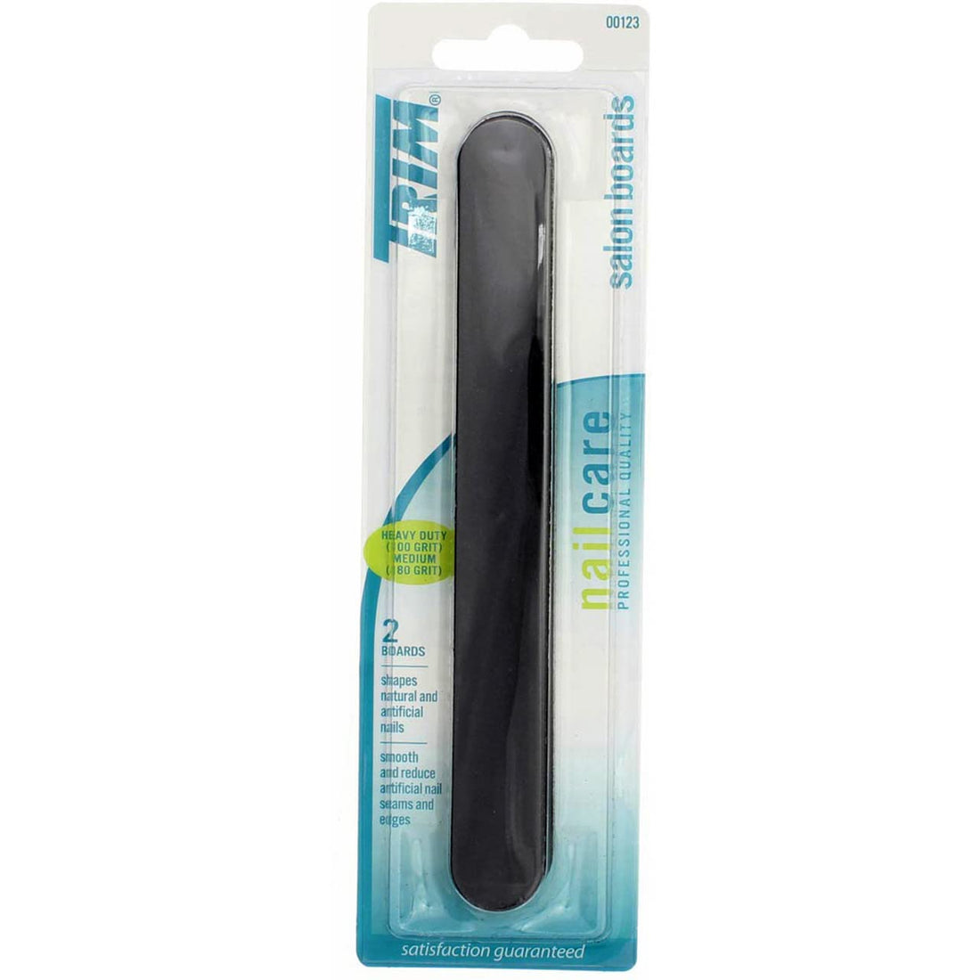 Trim Salon Board Blk 2pk Size Ea Trim Salon Boards Black Heavy Duty (100 Grit) & Medium (180 Grit) 00123 2ct