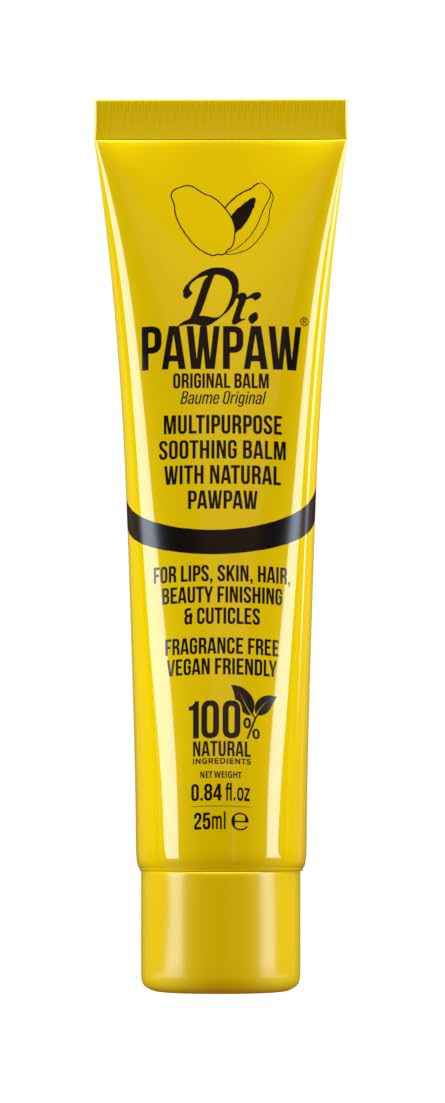 Dr.PAWPAW Original Balm, Multi-Purpose Natural No Fragrance Balm for Hydrating Lips, Skin, Hair, Cuticles, Nails & Beauty Finishing (25 ml)