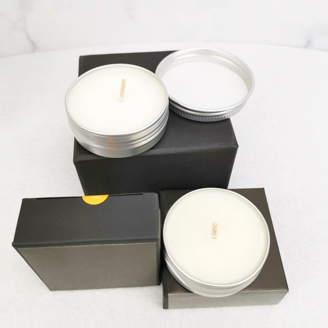 Tosnail 2 oz. Aluminum Round Lip Balm Tin Container Bottle with Screw Thread Lid - Great for Store Spices, Candies, Tea or Gift Giving, Pack of 24