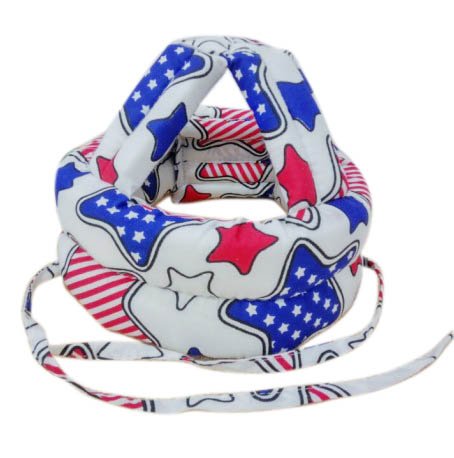 FLYPARTY Adjustable Infant Baby Toddler Protective Hat Helmet Safety Cap (Blue Star)