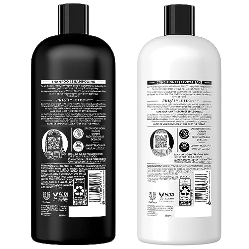 TRESemmé Shampoo & Conditioner, Anti-Breakage + Keratin Mask – Strengthening Products for Dry, Damaged Hair