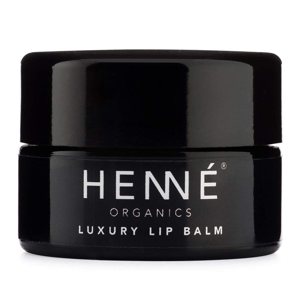 Henné Organics Luxury Organic Lip Balm, 0.35 Ounces, Clear, Mild and Natural Scent