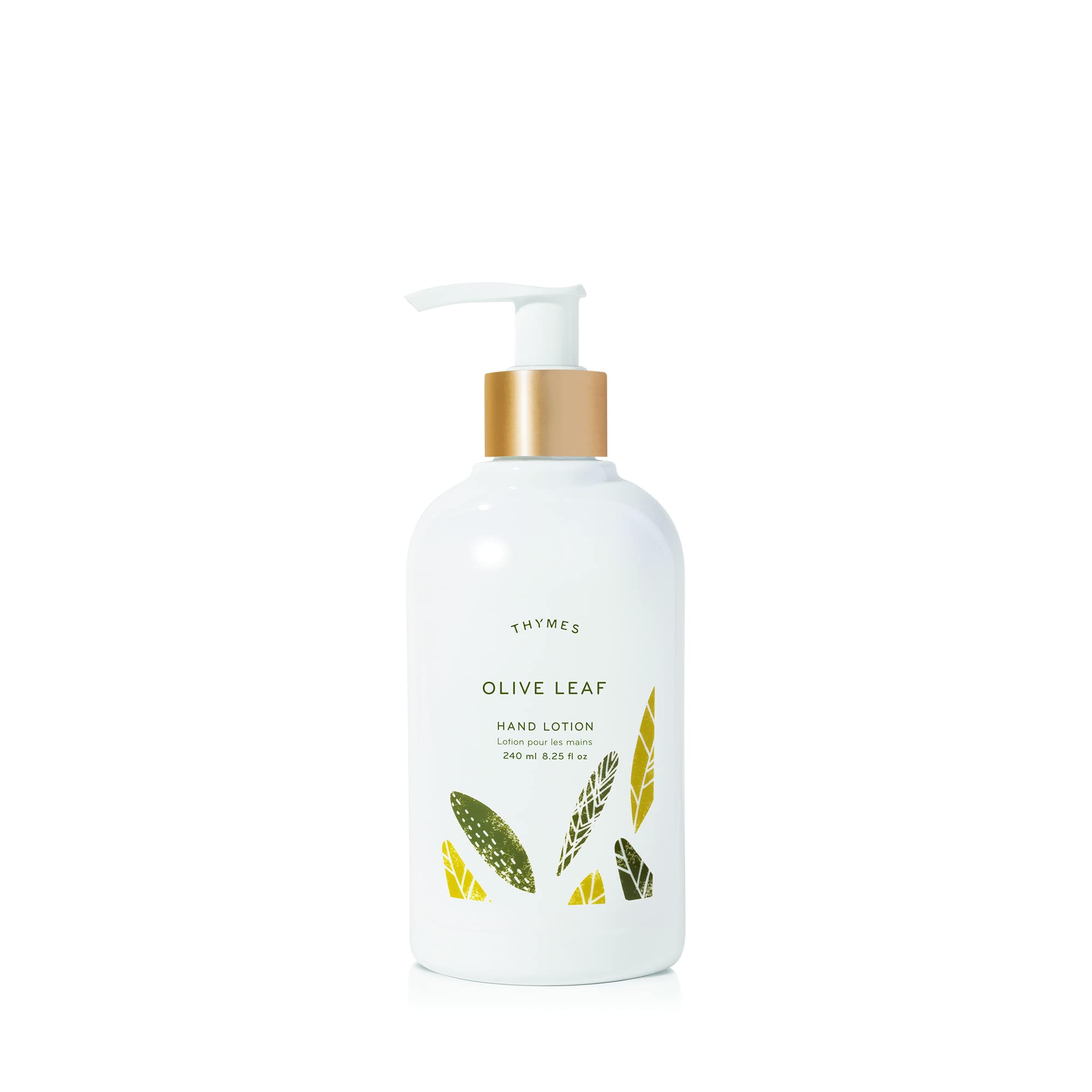 Thymes Hand Lotion, Olive Leaf, 8.25 ounce Pump Bottle