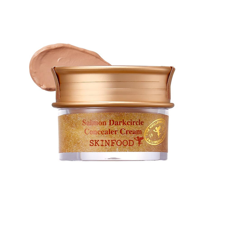 SKINFOOD Salmon Dark Circle Concealer Cream - Under Eye Concealer for Dark Spots and Wrinkles - Full Coverage - 0.35 Oz/10 g (Salmon Beige)