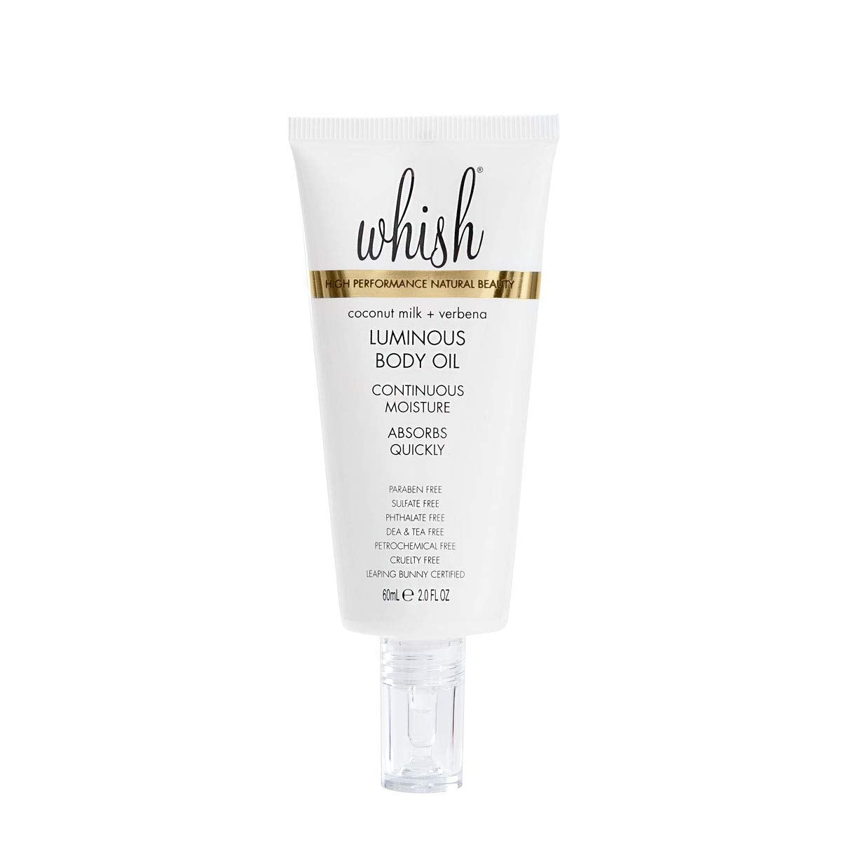 Whish Luminous Body Oil, Coconut Milk And Verbena, 2 Fl Oz