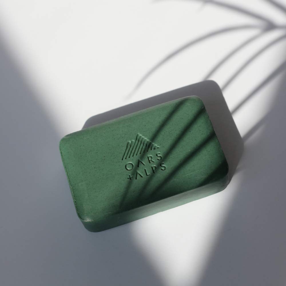 Oars + Alps Peppermint Charcoal Bar Soap, Natural Skin Care, Hydrates with Shea Butter, Vegan and Gluten Free
