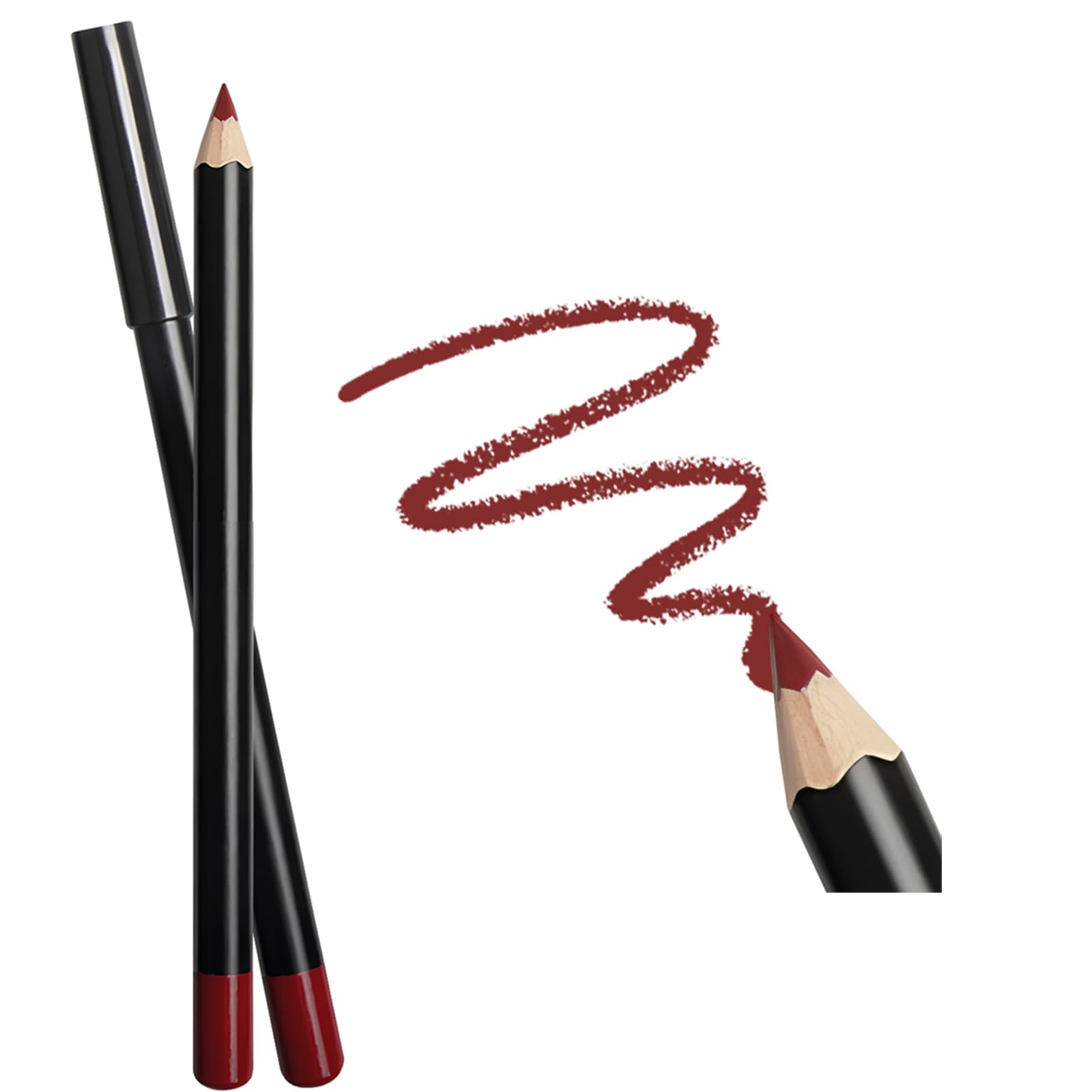 EternalClassic Wine Lip Liner, Long Lasting Lip Liner Pencil, Rich Lip Makeup Colors Highly Pigmented Lip Liners, Smooth Application Lipliner Lip Pencil