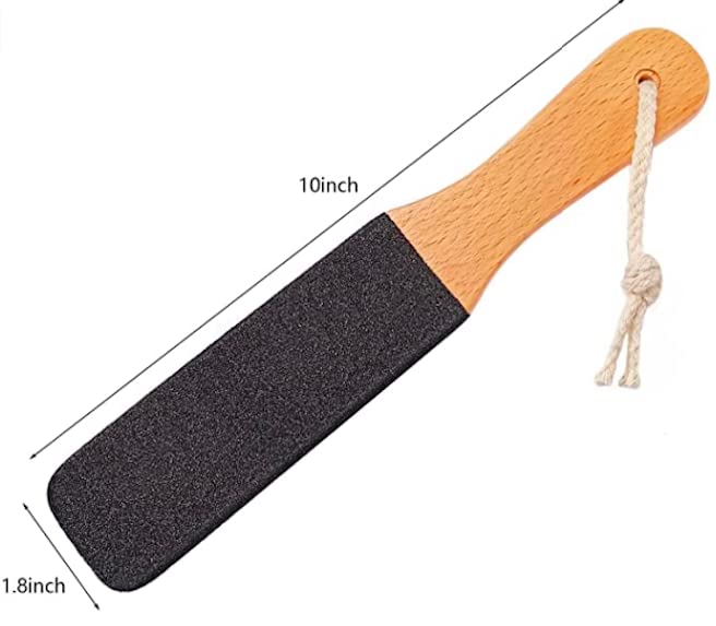 Exfoliating Foot File, Callus & Dead Skin Remover for Men/Women in or Out of Shower, Pedicure Tool for Dry Cracked feet, Heels, Hands. Scrubber for Foot Care to Embrace Well-Being by InComfort