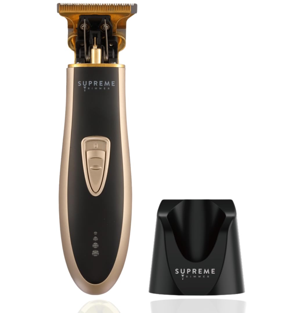 Supreme Trimmer T Shaper | Professional Barber Trimmer Hair Clippers for Men (90 Min Run Time) Cordless Hair Trimmer Zero Gapped Liner Beard Trimmer | ST5210 Gold