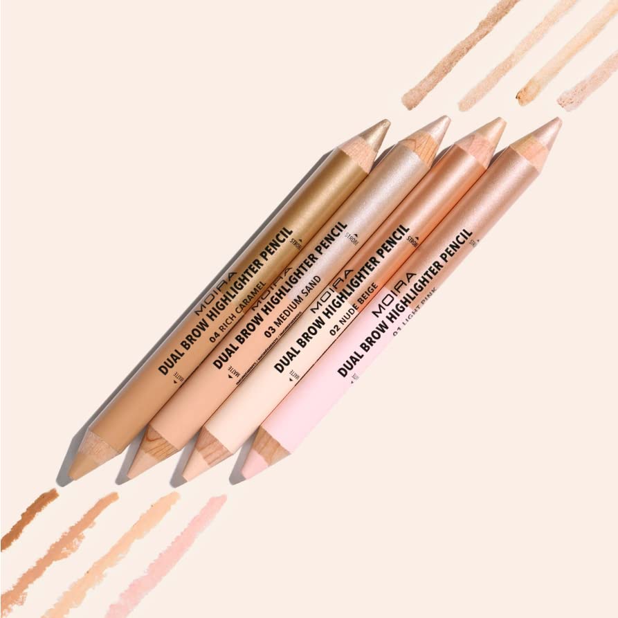 Moira Dual Brow Highlighter Pencil (001, Light Pink)