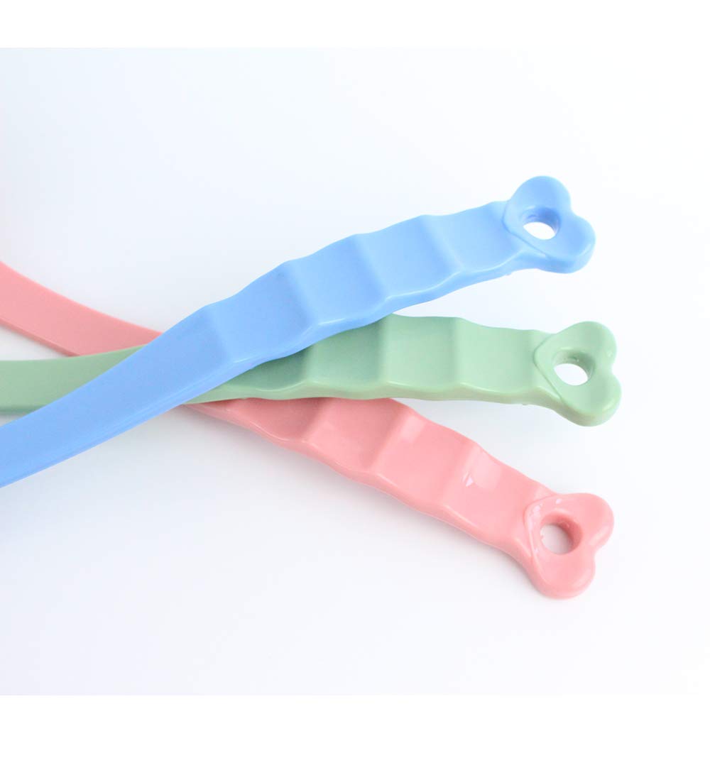 QiCheng&LYS long handle bath brush, soft and comfortable massage brush bath brush - 14 inches (green and Pink)