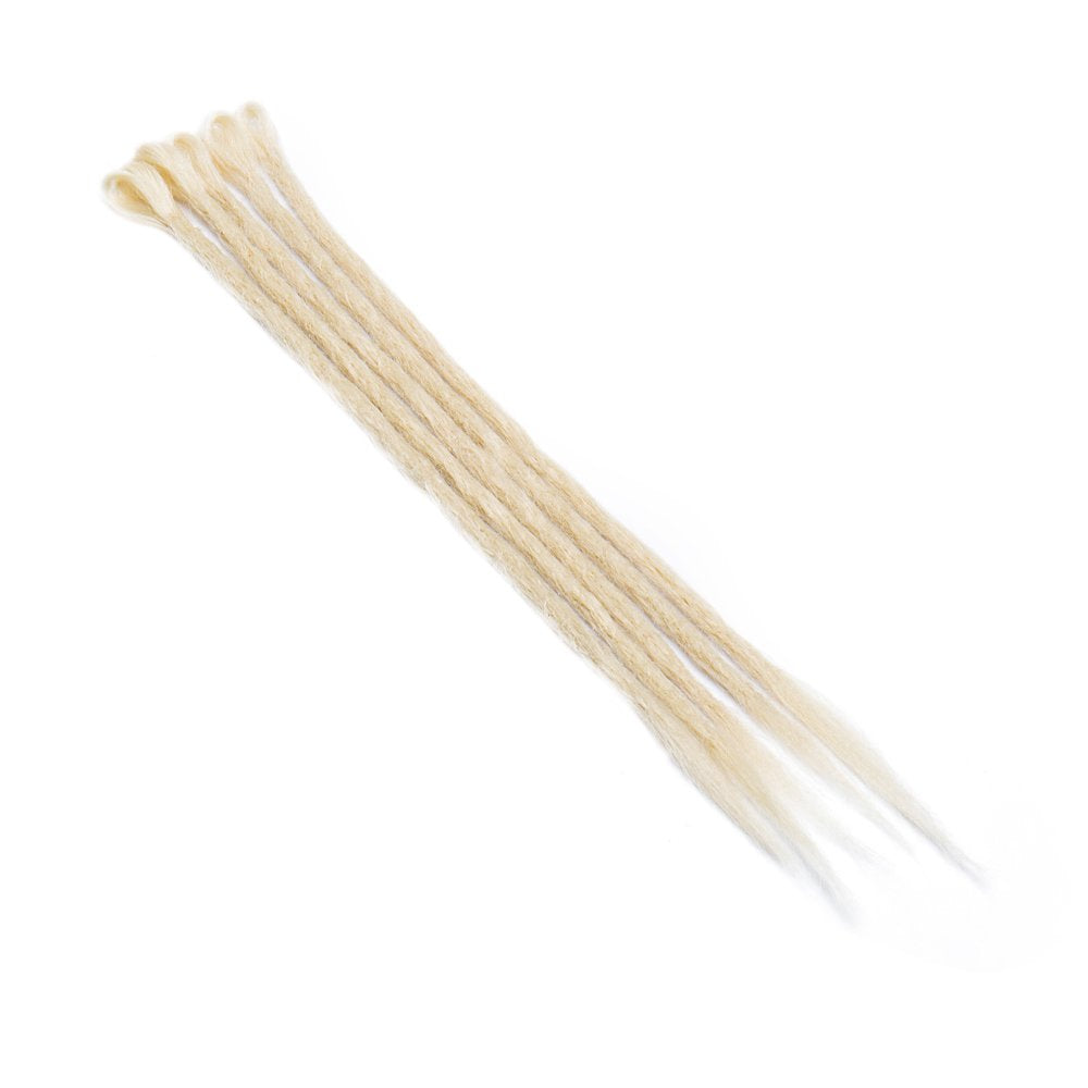 20 Dreadlock Extension Ombre For Hip-Hop Synthetic Heat Resistant Crochet Braiding Hair Handmade Reggae Extension Twist Braiding Hairpiece Box Braid For Man Women(10strands/2packs,bleach blonde)