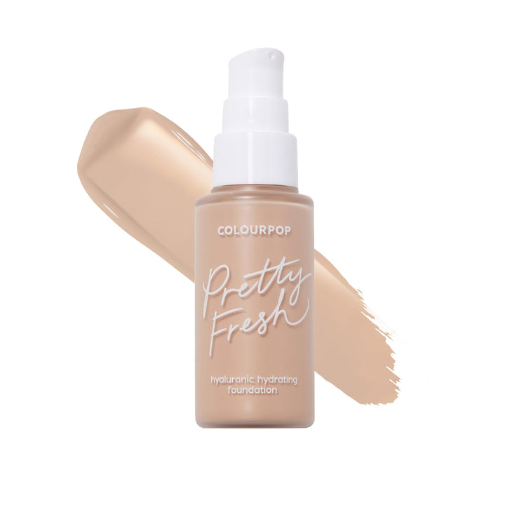 ColourPop Pretty Fresh Liquid Foundation - Hydrating Foundation with Medium, Buildable Coverage & a Natural Finish - Enriched with Hyaluronic Acid & Coconut Water - Light 60N (1 oz)