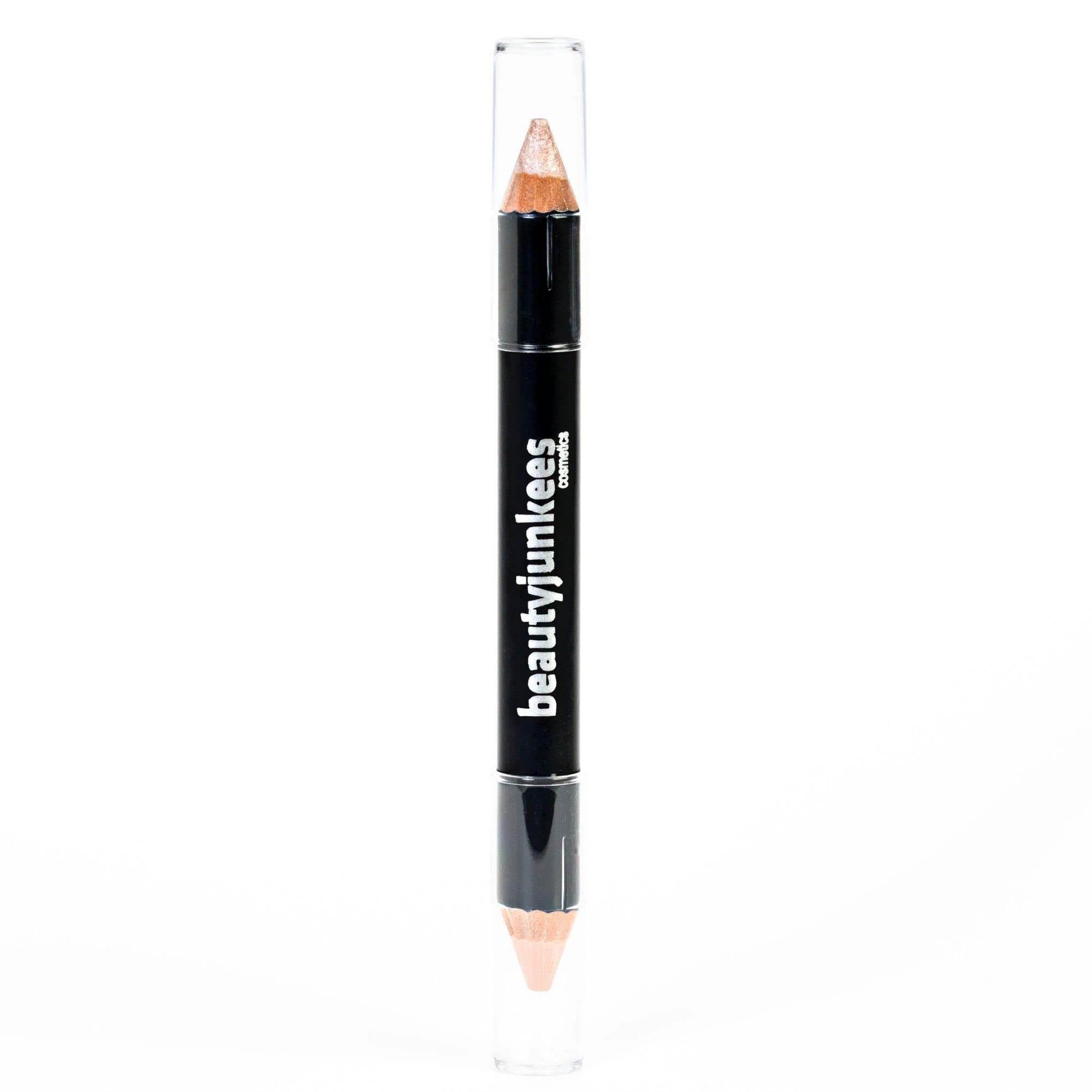 1 pc Duo Brow Crayon , Cool Beige : Brow Concealer & Highlighter Duo Pencil Crayon Cool Beige, Matte and Shimmer Eyebrow Shaper, Paraben Free, Gluten Free, Made in the USA