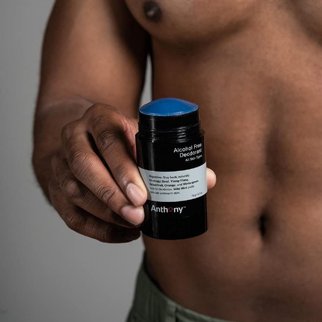 Anthony Logistics for Men Alcohol-Free Deodorant Fragrance Free 2.5 Ounce