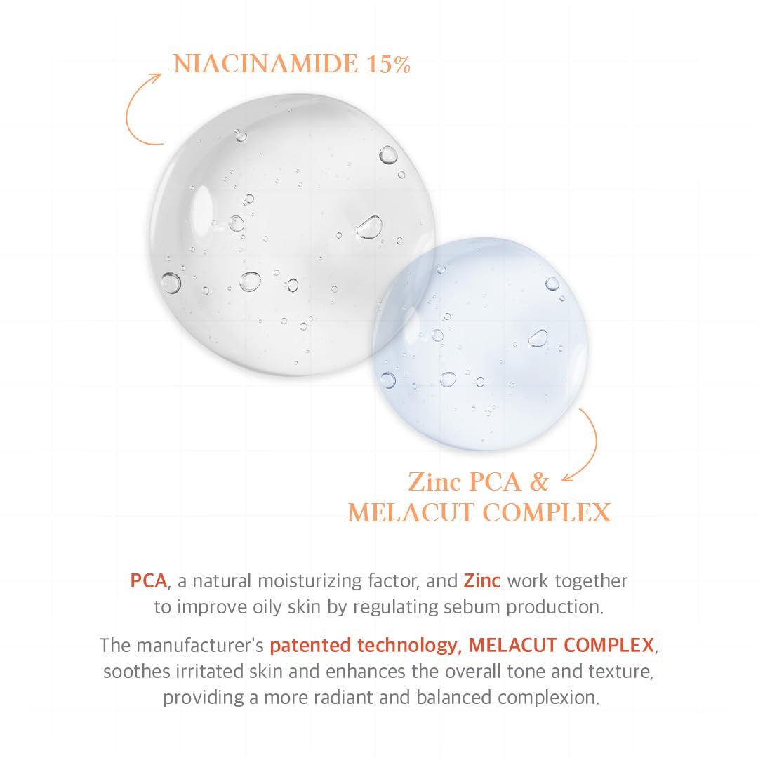 Dr.Althea 15% Niacinamide Purity Serum - 15% Niacinamide included, Overall skintone and texture improvement, Pore care, Serum control with Zinc. Vegan formula, Korean skincare