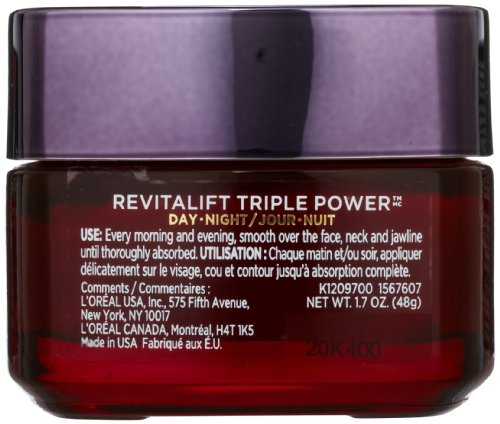 L'Oreal Paris RevitaLift Triple Power Deep-Acting Moisturizer for All Skin Types, 1.7 Ounce