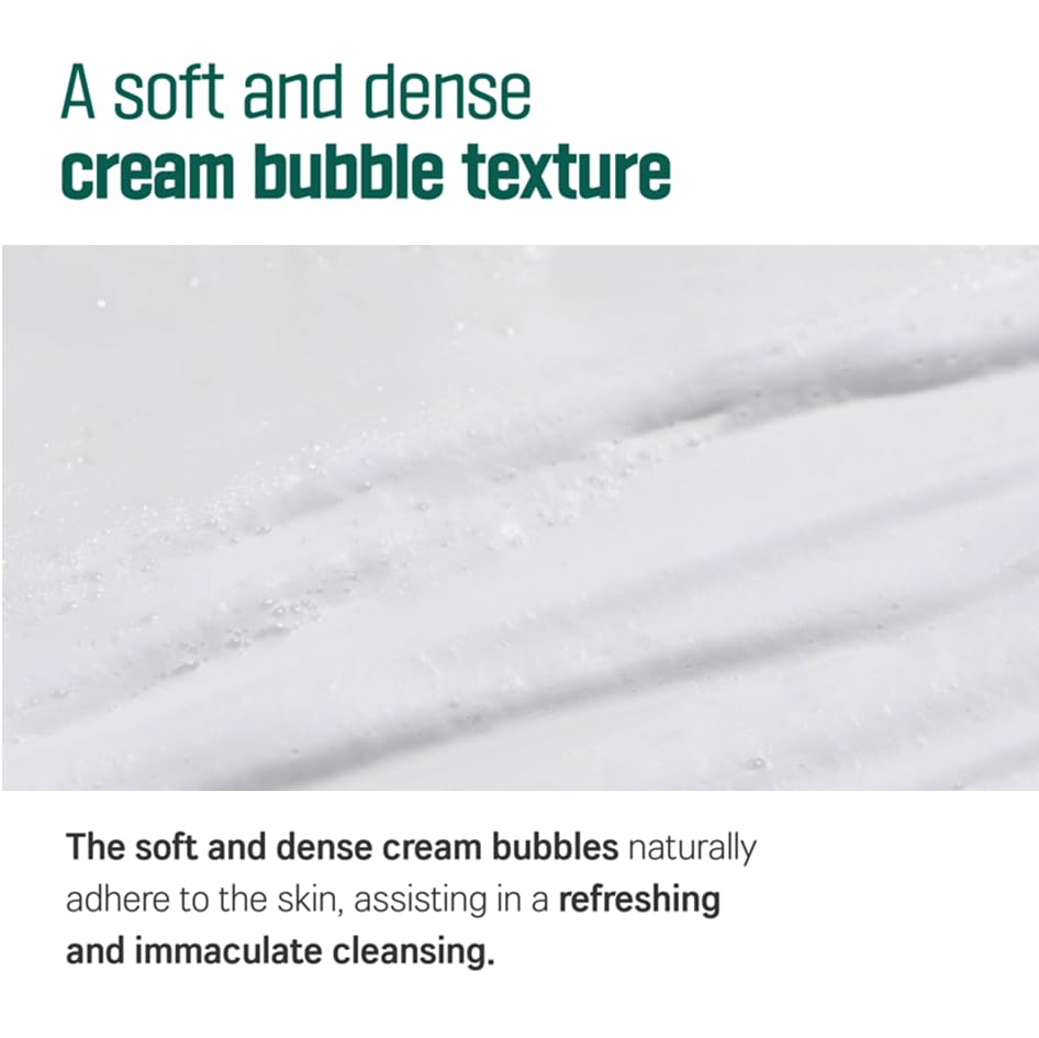 ROUND LAB Pine Calming Cica Cleanser 5.07 Fl Oz, Refreshing Face Wash for Acne-Prone Skin, Gentle Foam Facial Cleanser for Deep Cleansing and Pore Care, Suitable for Sensitive Skin, Korean Skin Care