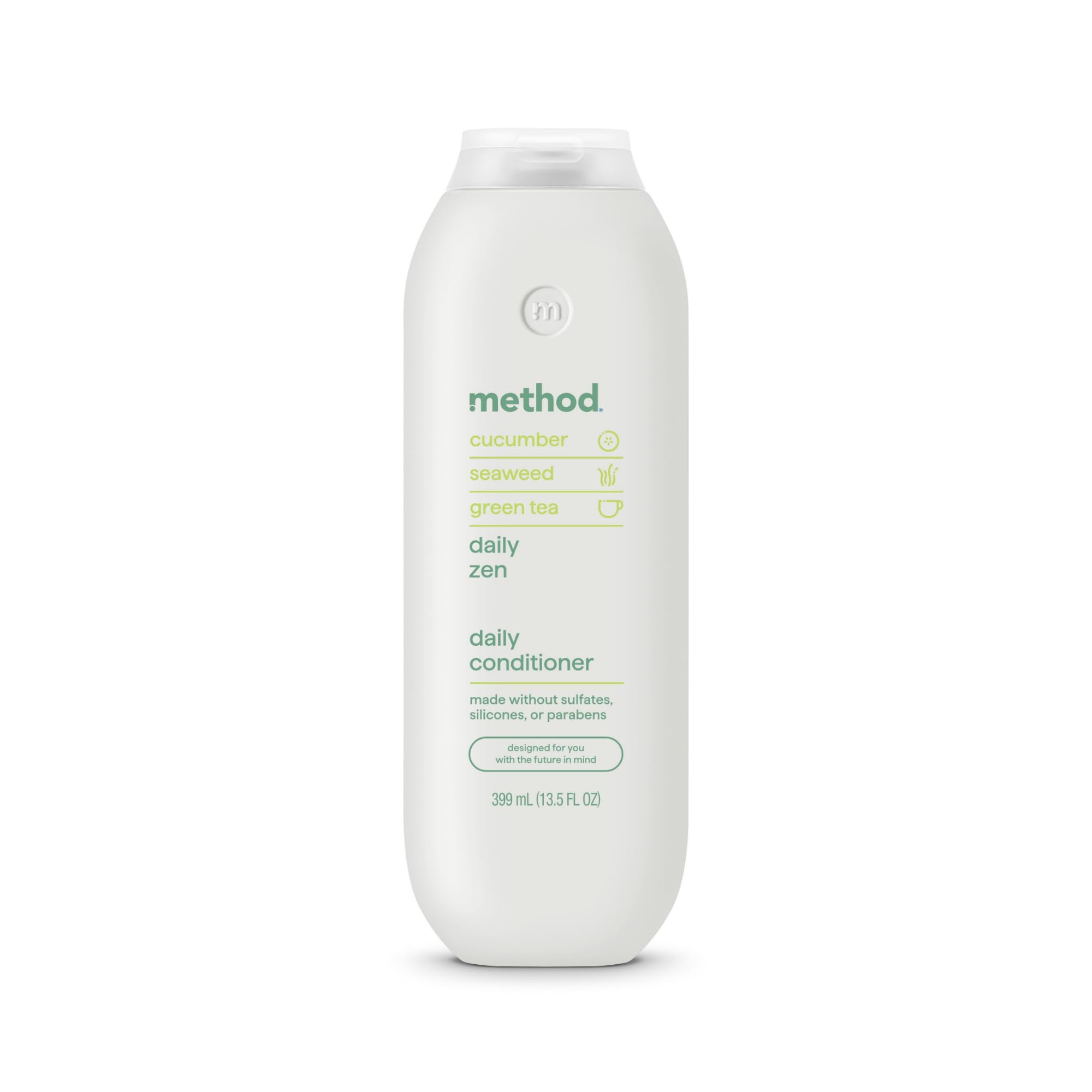 Method Everyday Conditioner, Daily Zen with Cucumber, Green Tea, and Seaweed Scent Notes, Paraben and Sulfate Free, 13.5 oz (Pack of 1)