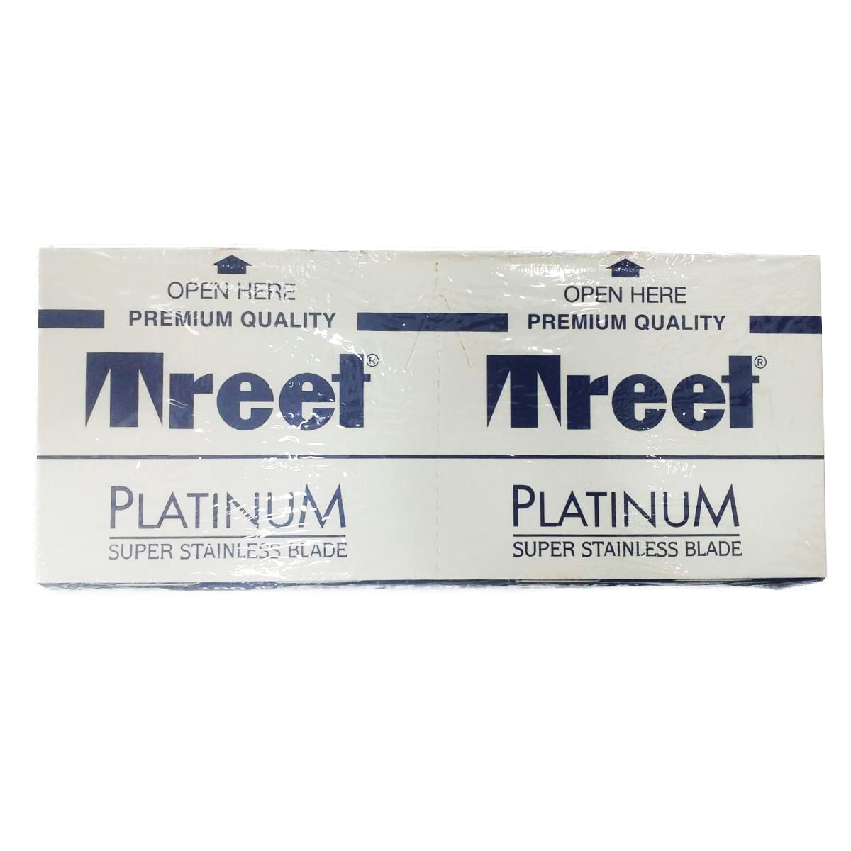 100 Treet Platinum Super Stainless Double Edge Razor Blades