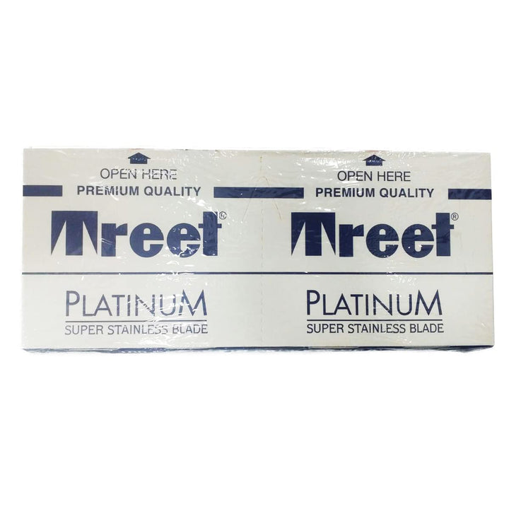 100 Treet Platinum Super Stainless Double Edge Razor Blades