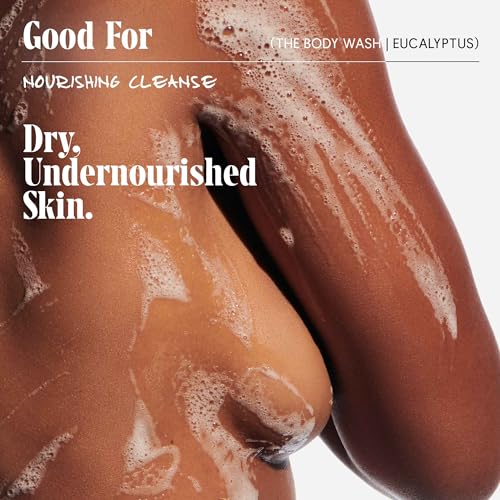 Nécessaire The Body Wash Eucalyptus - Natural Body Wash for Women & Men, Replenishing Shower Gel with Niacinamide, Vitamin C/E + Omega 6/9. Oil-In-Gel Cleanse, 8.4 fl oz.