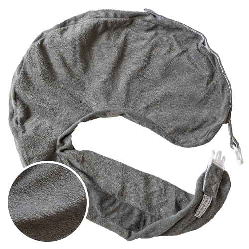 My Brest Friend Deluxe Nursing Pillow Cover - Slipcovers for Baby - Adjustable Fit, Easy Care, Durable - Original Nursing Pillow Not Included, Dark Grey