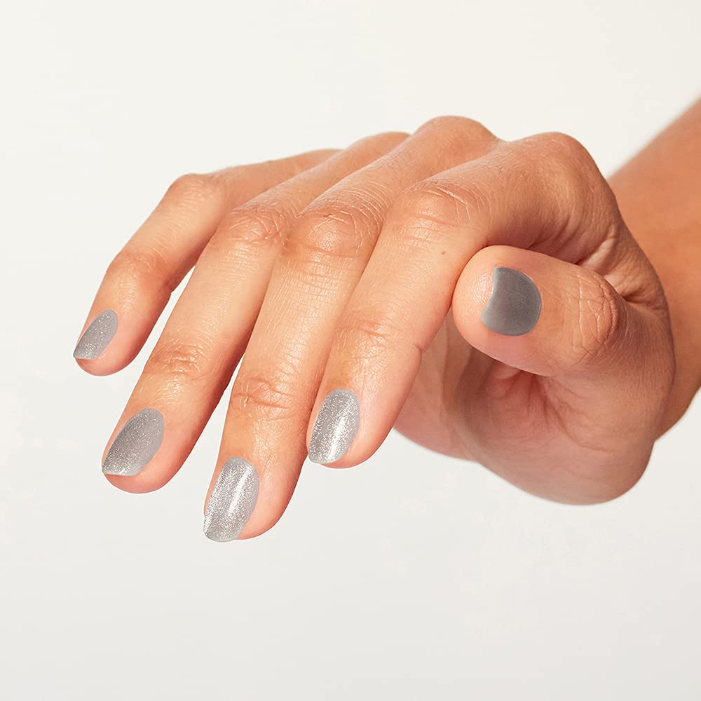 OPI GelColor, Platinum Eclipse, Silver Magnetic Effect Gel Polish, Velvet Vision Collection, 0.5 fl. oz.