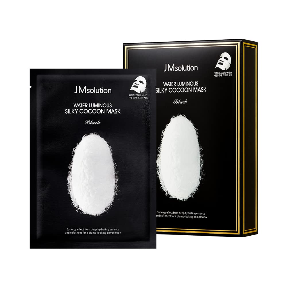 JMsolution Water Luminuous Silky Cocoon Black Mask (45g x 10pcs)