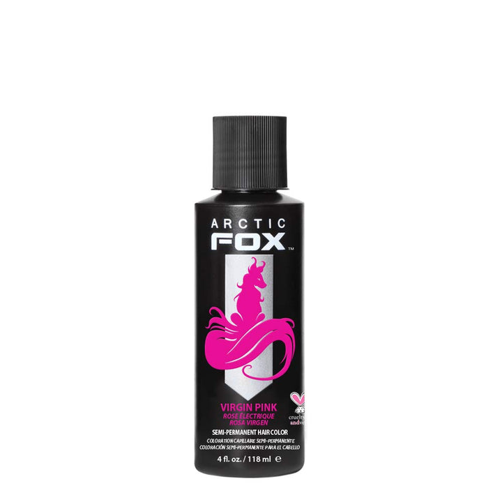 ARCTIC FOX Vegan and Cruelty-Free Semi-Permanent Hair Color Dye (4 Fl Oz, VIRGIN PINK)