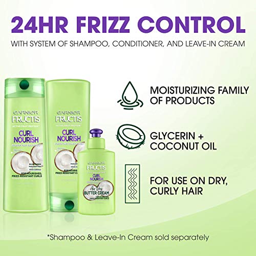 Garnier Hair Care Fructis Triple Nutrition Curl Nourish Conditioner, 12 Flu