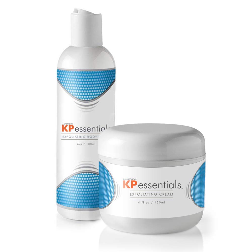 KP Essentials - Keratosis Pilaris Body Scrub and Exfoliator Cream Set - 10oz