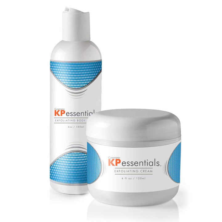 KP Essentials - Keratosis Pilaris Body Scrub and Exfoliator Cream Set - 10oz