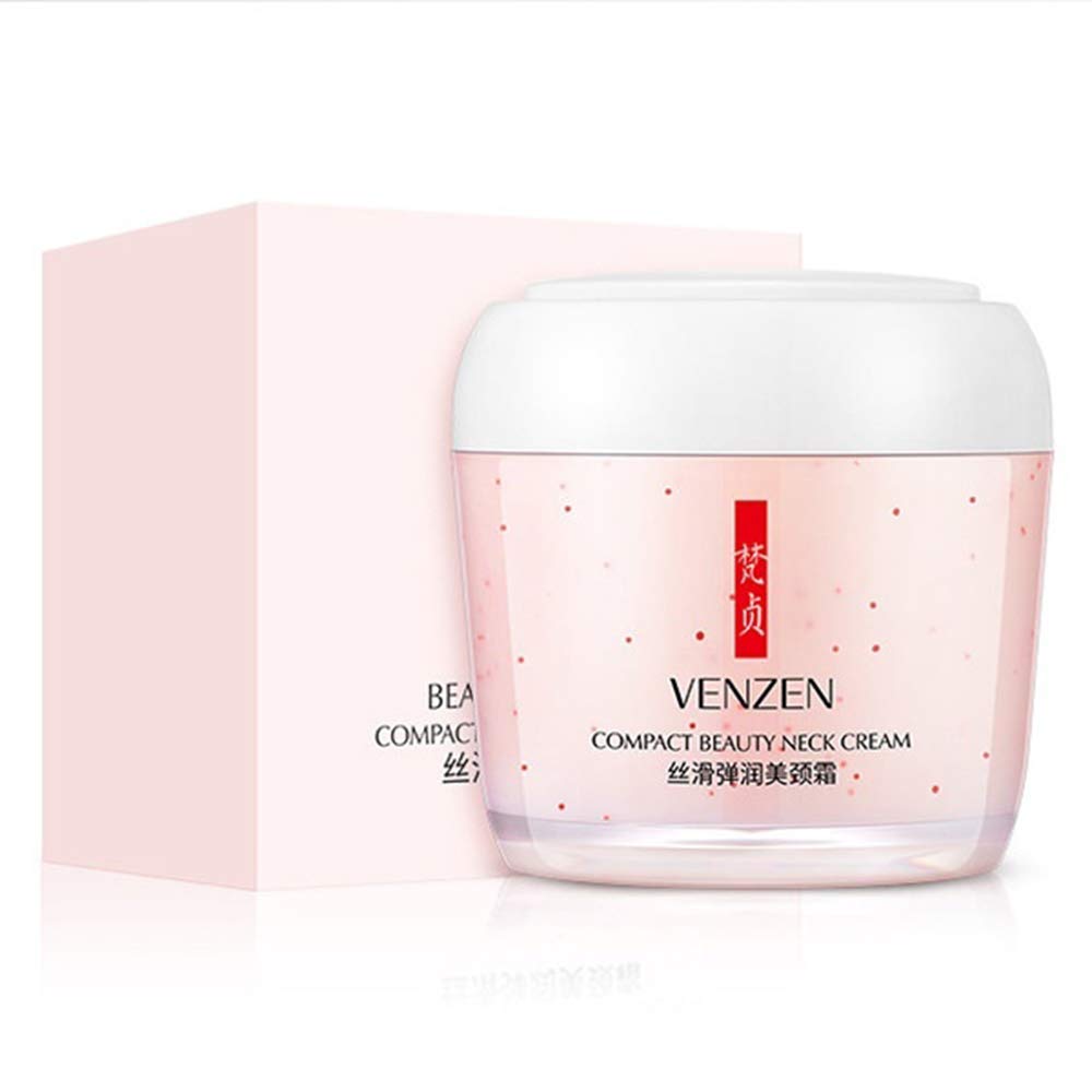 VENZEN Compact Beauty Neck Cream Moisturizing Nourishing Smoothing Fine Lines Wrinkles Delicate Skin Essence Sodium Hyaluronate 160g