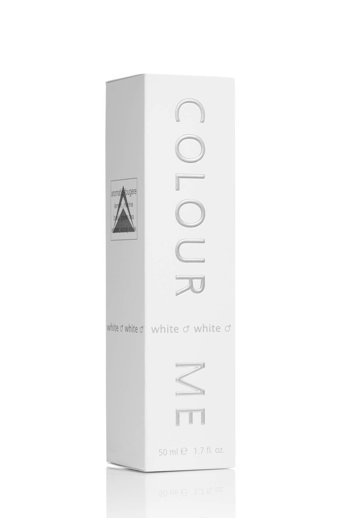 COLOUR ME Men Homme White Eau De musk Spray Parfum 50Ml