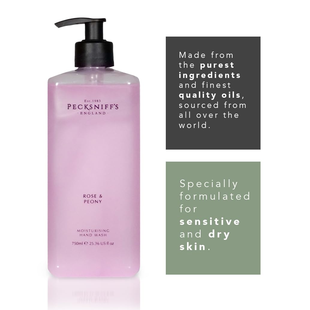 Rose & Peony : Pecksniff's Moisturizing Hand Wash 25.3 oz (Rose & Peony)