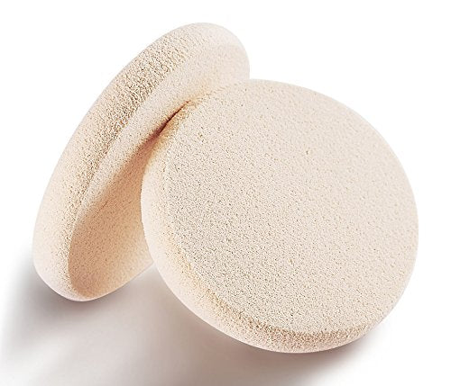 Kooba Face Powder Puff Makeup Blender Round Primer Sponges for Cosmetic Flawless Foudation 2pcs with 1 Cace