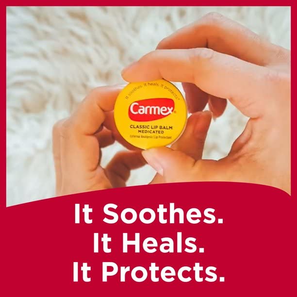 Carmex Classic Lip Balm Medicated, 0.25 oz (Pack of 2)