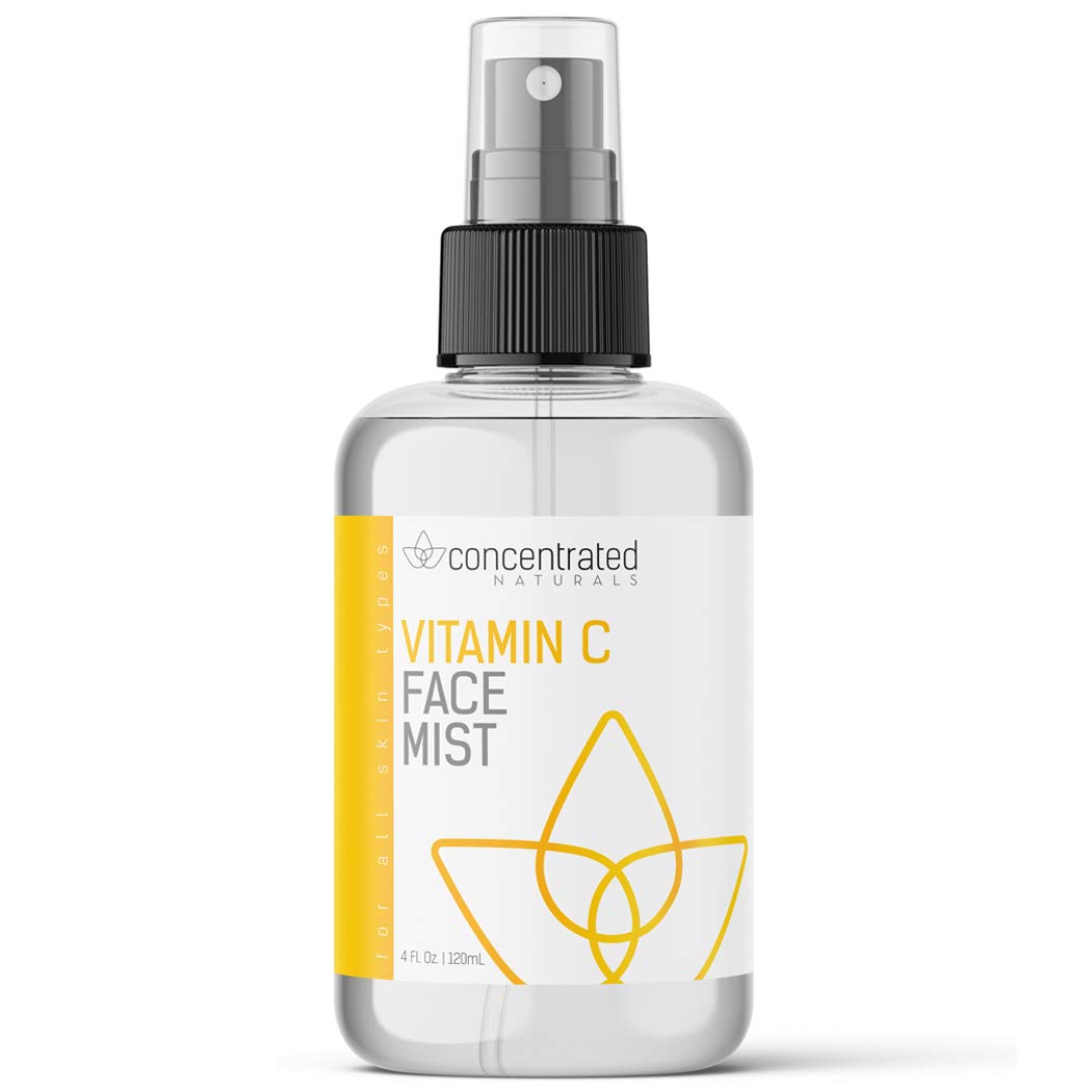 Vitamin C Glow Hydrating Anti-Aging Face Mist w/Actives | Vita C, Niacinamide, Collagen, Peptides and Retinol | Refreshes & Brightens Complexion | 4 fl oz, 120 ml