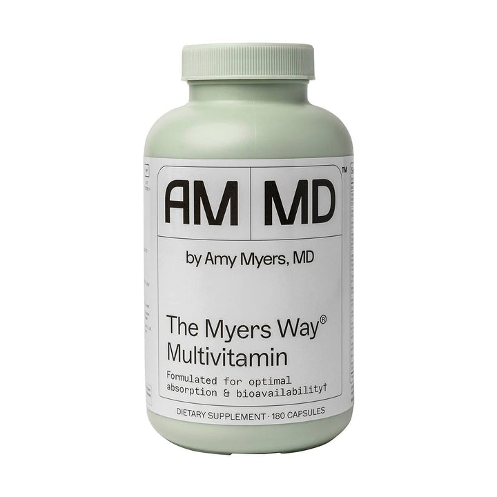 Amy Myers MD Multivitamin for Women and Men, Immune and Thyroid Support, Stress Relief - Activated B Vitamins, Zinc, Selenium, Iodine - Rich in Nutrients and Minerals, Increase Energy Levels 180 Caps
