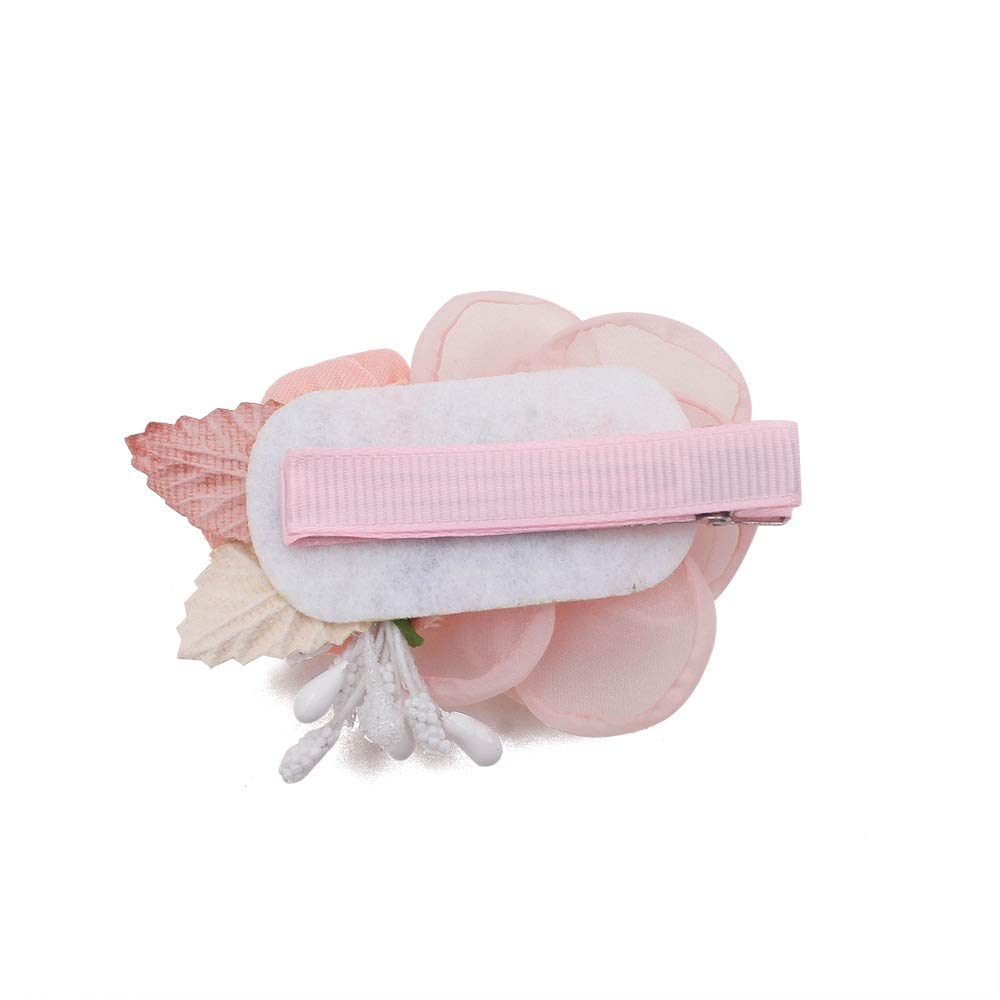 mligril Baby Girls Flower Hair Clips-3pcs Floral Hair Bows Alligator Barrettes for Infant Toddler