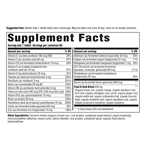 INNATE Response Formulas Men's One Daily Iron Free - Daily Multivitamin For Men Free of Iron - With B Vitamins - Vegetarian, Non-GMO, and Gluten-Free - 60 Count (60 Servings)