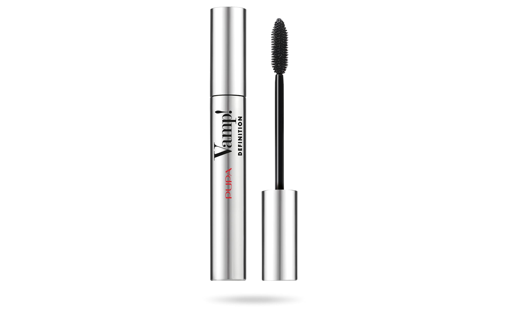 PUPA Milano Vamp Definition Mascara Volumizing Mascara Dramatic Defining Pigmented Lash Boost Ophthalmologist Tested Paraben Free Makeup Tube, 001 Extra Black, 0.3 Ounce