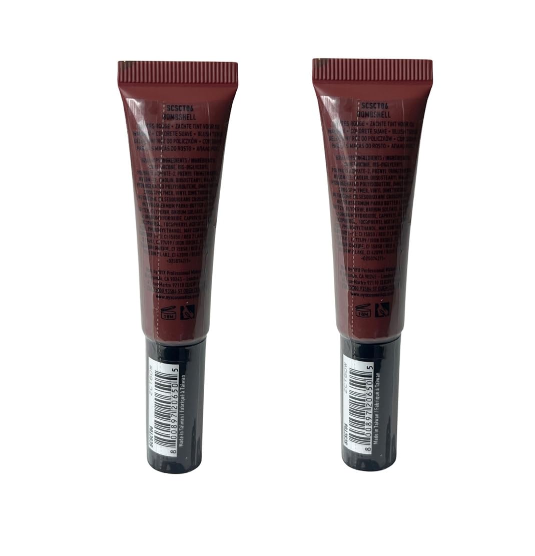 Pack of 2 NYX Sweet Cheeks Soft Cheek Tint, Bombshell SCSCT06