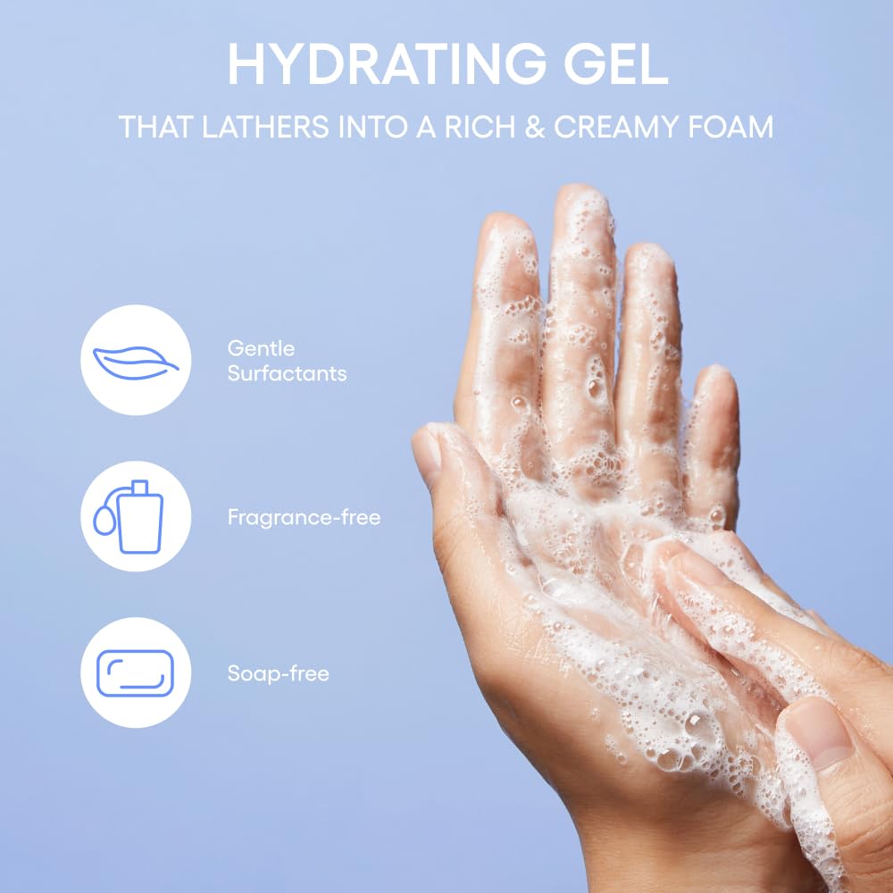 LANEIGE Water Bank Gentle Gel Cleanser: pH-Balanced & Barrier-Boosting Gel Cleanser with Blue Hyaluronic Acid