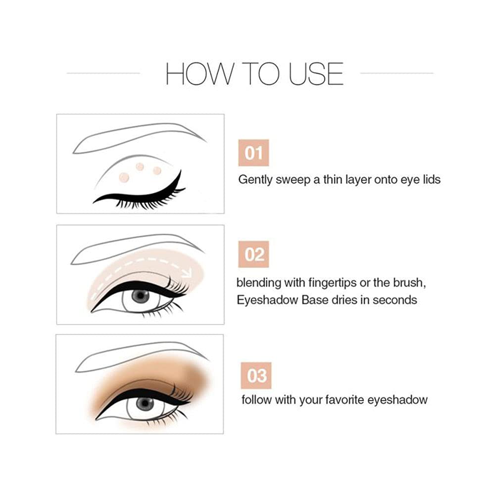 AKARY Mini Body Face Lip Eye Makeup Glitter Primer Long Lasting Eye Shadow Color Special Base for Make up Christmas Party New Year Cosmetics Glue Foundation