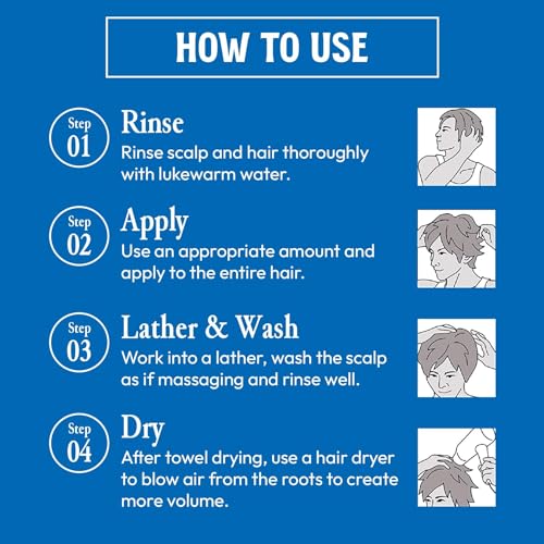 MARO 3D Volume Up Shampoo - Achieve 150% More Volume, Improve Scalp, Repair & Strengthen - DHT Blocker for Men, Mens Hair Growth Products, Volumizing Shampoo for Thinning Hair, Gifts For Men