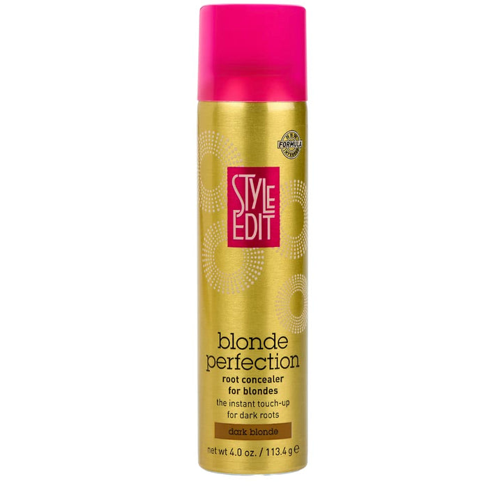 Style Edit Root Concealer Touch Up Spray | Instantly Covers Grey Roots | Professional Salon Cover Up Hair Products for Women |Blonde Perfection DARK BLONDE, 2 Ounce (Pack of 1)
